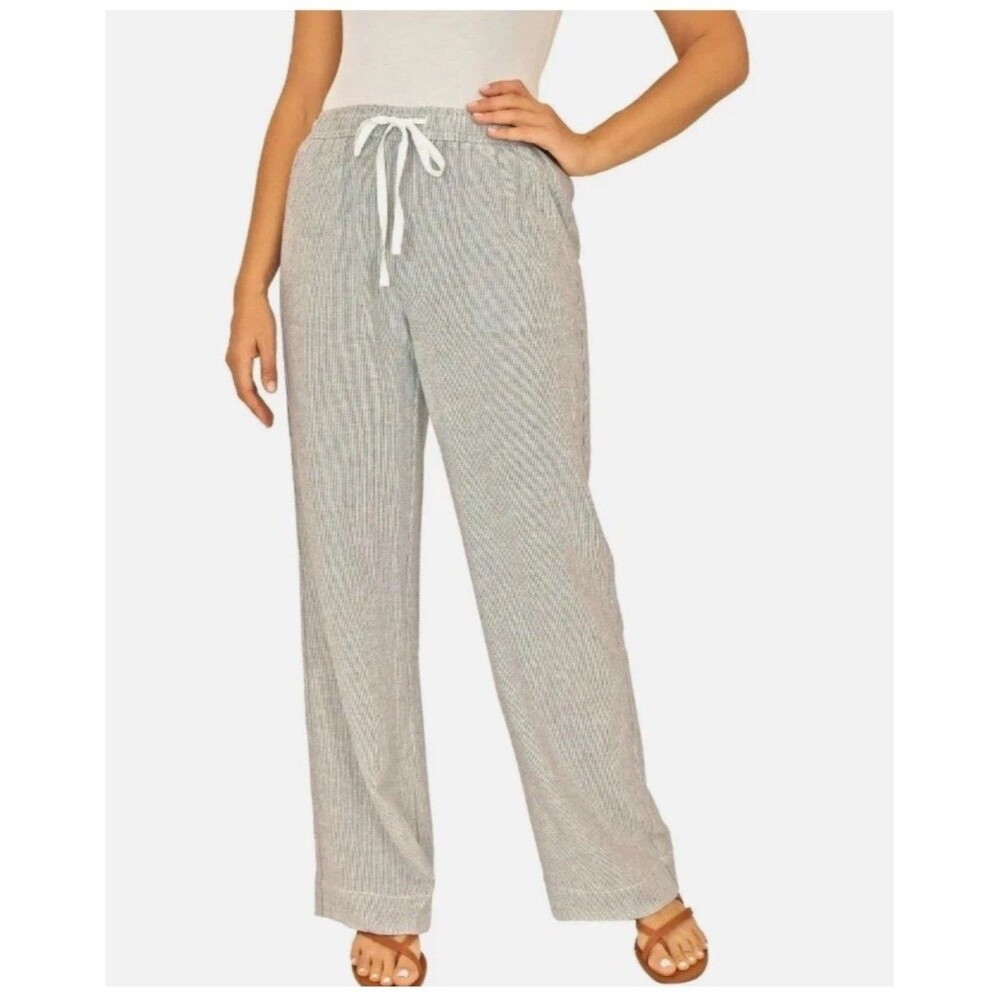 Briggs Women's Pull-On Linen Blend Pant,Size Small